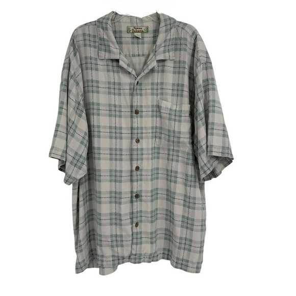 Tommy Bahama Mens Button Up Floral Hawaiian Camp Shirt 100% Silk Short Sleeve XL - Picture 1 of 8